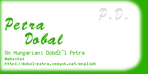 petra dobal business card